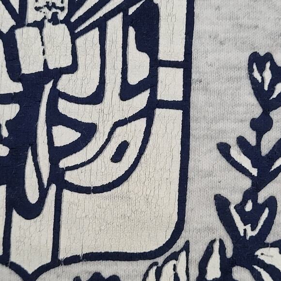 Vintage 90s Paris Crop-Top Shirt Womens 2XL 25x22 USA - Picture 12 of 12